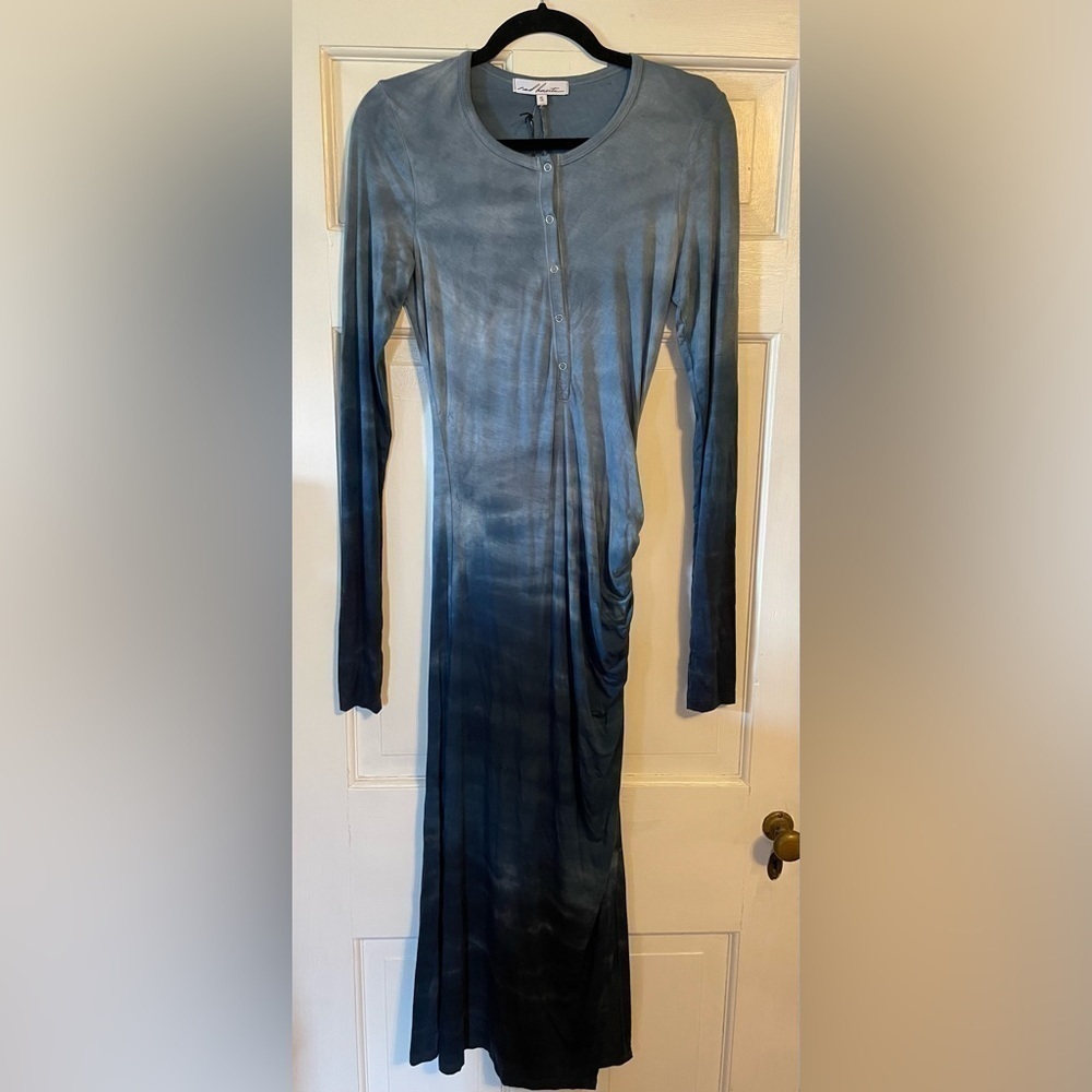 NWT Red Haute Ombré/tie dye long sleeved Maxi